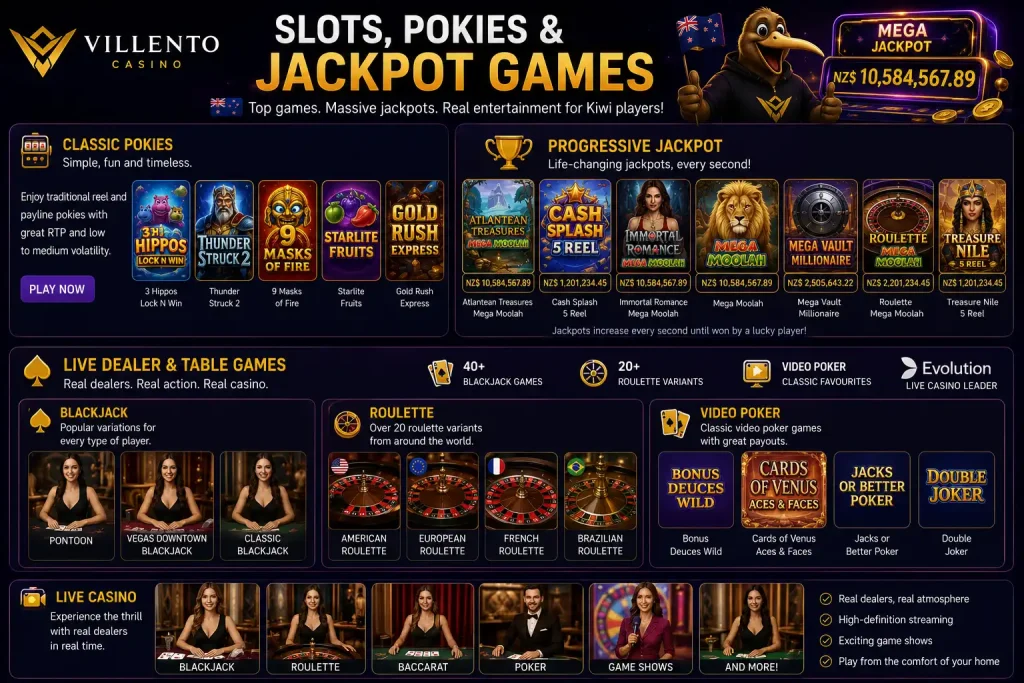 Villento Casino Games
