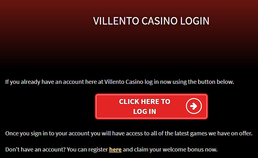 Villento Casino login